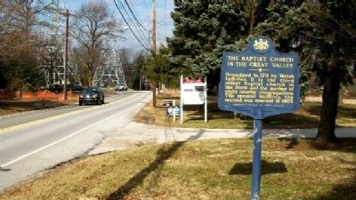 The Baptist Church in the Great Valley Marker. Click for full size. The Baptist Church in the Great Valley Marker image. Click for full size.