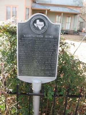 Yarborough House Marker image. Click for full size.