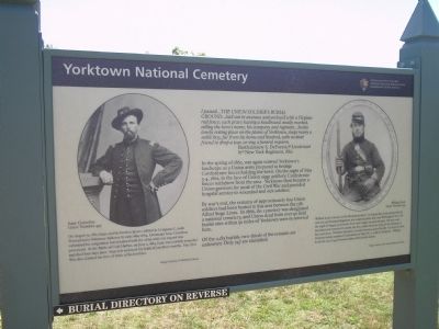 Yorktown National Cemetery Marker image. Click for full size.