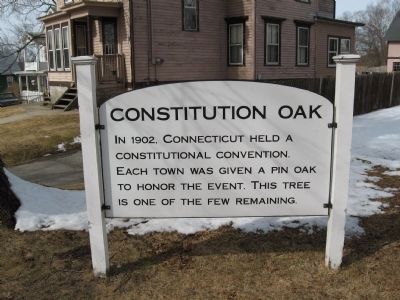Constitution Oak Marker. Click for full size. Constitution Oak Marker image. Click for full size.