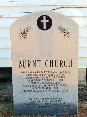 Burnt Church Marker image. Click for full size.