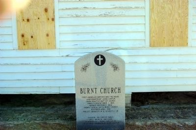 Burnt Church Marker image. Click for full size.