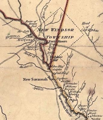 Savannah Town / Fort Moore. Click for full size. Savannah Town / Fort Moore image. Click for full size.