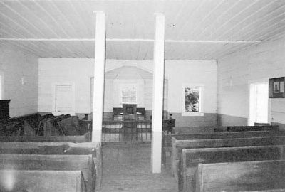 Shiloh Methodist Church interior image. Click for full size.
