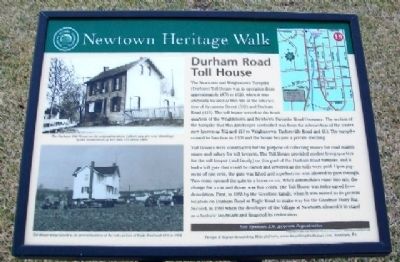 Durham Road Toll House Marker. Click for full size. Durham Road Toll House Marker image. Click for full size.