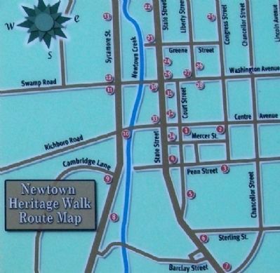 Heritage Walk Map on Marker image. Click for full size.