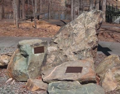 Stones from the Old Dam and Cornerstone from Clapp's Mill image. Click for full size.
