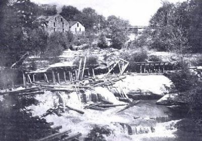 Reedy River Falls and McBee's Mills (far left) image. Click for full size.