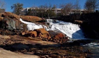 Reedy River Falls -<br>From the Base of the Falls image. Click for full size.