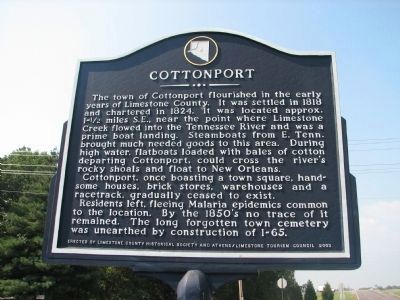 Cottonport Marker. Click for full size. Cottonport Marker image. Click for full size.