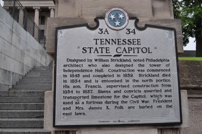 Tennessee State Capitol Marker image. Click for full size.