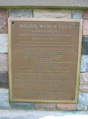 Walter March Ellis Marker image. Click for full size.