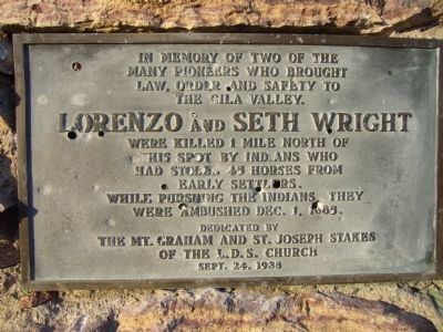 In Memory of Lorenzo and Seth Wright Marker image. Click for full size.
