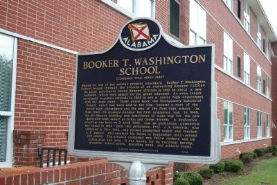 Booker T. Washington School Marker image. Click for full size.