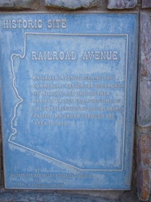 Railroad Avenue Marker. Click for full size. Railroad Avenue Marker image. Click for full size.