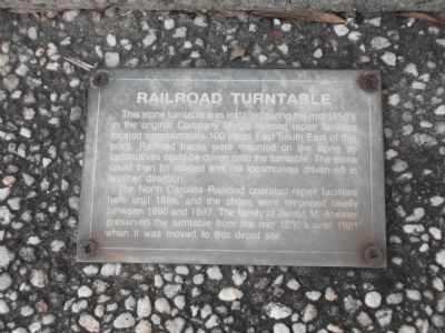 Railroad Turntable Plaque. Click for full size. Railroad Turntable Plaque image. Click for full size.