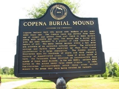 Copena Burial Mound Marker image. Click for full size.