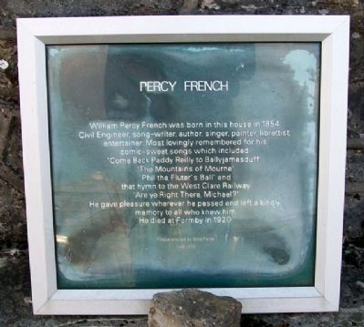 Percy French Marker. Click for full size. Percy French Marker image. Click for full size.