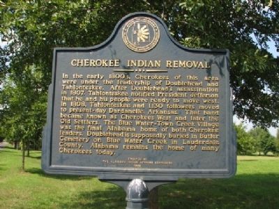 Cherokee Indian Removal Marker image. Click for full size.
