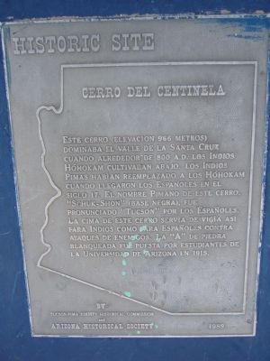 Sentinel Peak Marker. Click for full size. Sentinel Peak Marker image. Click for full size.