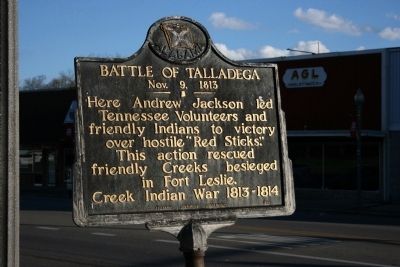 Battle Of Talladega Marker image. Click for full size.