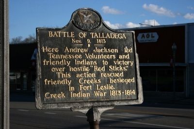 Battle Of Talladega Marker. Click for full size. Battle Of Talladega Marker image. Click for full size.