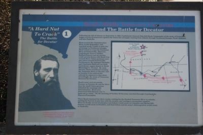 Hood�s Middle Tennessee Campaign and The Battle for Decatur Marker image. Click for full size.