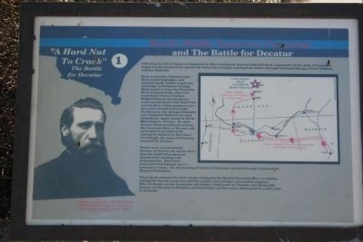 Hoods Middle Tennessee Campaign and The Battle for Decatur Marker image. Click for full size.