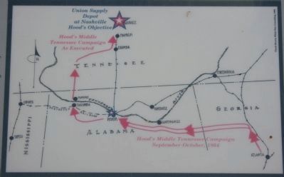 Hood�s Middle Tennessee Campaign as Executed image. Click for full size.