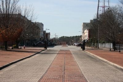 Old Downtown Decatur Looking Southwest Along Bank Street from the Old State Bank. image. Click for full size.
