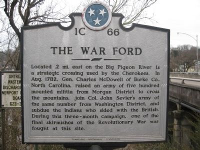 The War Ford Marker image. Click for full size.