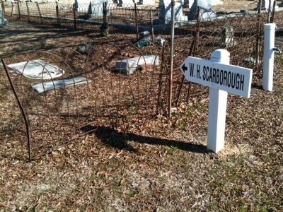 Pointer to W.H. Scarborough's Grave image. Click for full size.