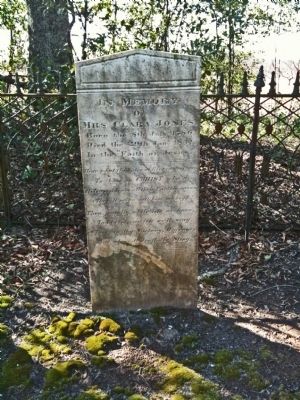 Clara Jones' Grave image. Click for full size.