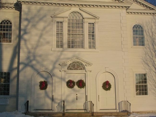 Vermont's Colonial Shrine - Front Detail image. Click for full size.