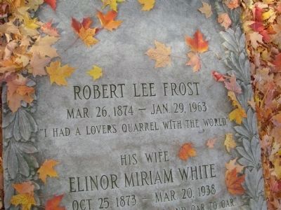 Robert Frost, 1958 Poet Laureate Consultant in Poetry to the Library of Congress image. Click for full size.