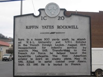 Kiffin Yates Rockwell Marker image. Click for full size.