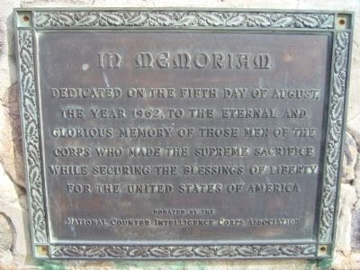 In Memoriam Marker. Click for full size. In Memoriam Marker image. Click for full size.