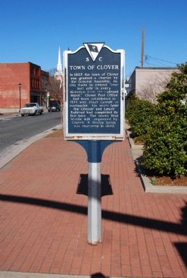 Town of Clover Marker image. Click for full size.