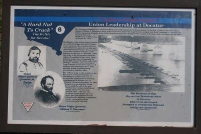“a place of importance” - Union Leadership at Decatur Marker image. Click for full size.