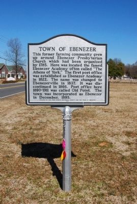 Town of Ebenezer Marker image. Click for full size.