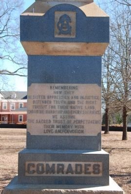 Ebenezer Confederate Memorial. Click for full size. Ebenezer Confederate Memorial image. Click for full size.