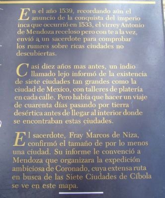 The Coronado Expedition, 1540-42 Marker image. Click for full size.