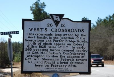 West's Crossroads / Donald H. Holland House Marker image. Click for full size.