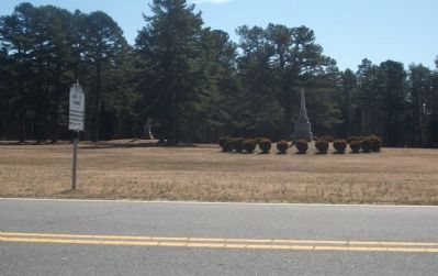 Battle of Alamance Marker and Nearby Monuments image. Click for full size.