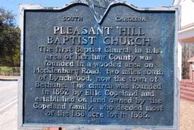 Pleasant Hill Baptist Church Marker. Click for full size. Pleasant Hill Baptist Church Marker image. Click for full size.