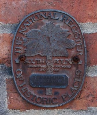 John Wesley Methodist Episcopal Church Marker. Click for full size. John Wesley Methodist Episcopal Church Marker image. Click for full size.