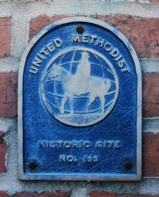 John Wesley Methodist Episcopal Church Marker. Click for full size. John Wesley Methodist Episcopal Church Marker image. Click for full size.