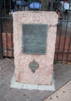 Original Site of Harris House Marker. Click for full size. Original Site of Harris House Marker image. Click for full size.