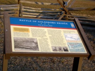 Battle of Goldsboro Bridge Marker image. Click for full size.