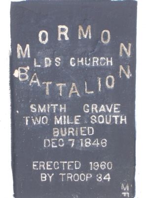 Mormon Battalion Marker. Click for full size. Mormon Battalion Marker image. Click for full size.